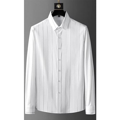 Mens Striped Shirts High Quality Mens Shirts Slim Fit Formal Shirts Fashion Mens Shirts Long Sleeve