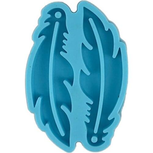 Handcraft Epoxy Resin Mold Feather Earrings Silicone Mould DIY Crafts Jewelry Pendant Casting Tools