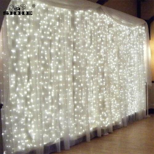 Curtain Led String Lights Christmas xmas Fairy Lights LED Icicle Decoration Lamp for Wedding/Party/Curtain/Garden Light