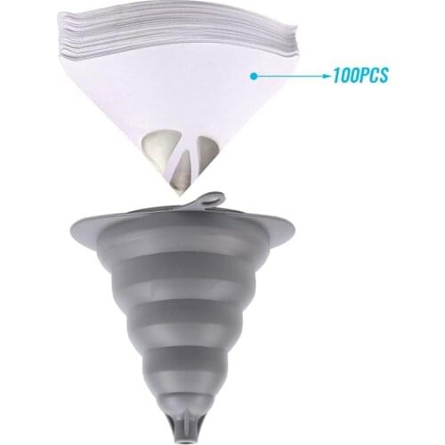 100 Pack 100 Micron Paint Strainers Cone Funnel with Cone Paint Filter Nylon Mesh