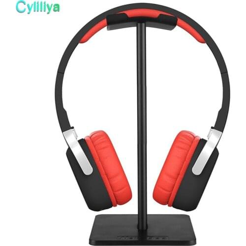 100pcs Classic Headset Earphone Metal Holder With Silicone Universal Aluminum Hanger Stand Fashion Display for Headphone Bracket