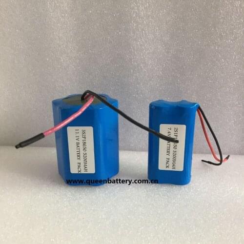 3s2p 18650 26jm QB18650 10.8v 11.1v 5200mah 6400mah battery pack with PCB 6-10A for flashlight