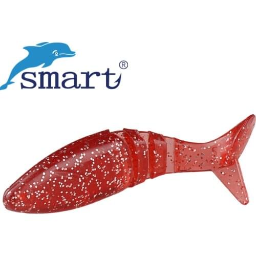 SMART 4Pcs Soft Fishing Lure 75mm/7.3g Silicone Baits Isca Artificial Para Pesca Fishing Wobblers Leurre Peche Souple Esfishing