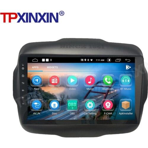 128GB Android 10.0 Car Radio For Jeep Renegade 2016-2020 Multimedia AutoRadio DVD Player Navigation Stereo GPS 2 din Accessories