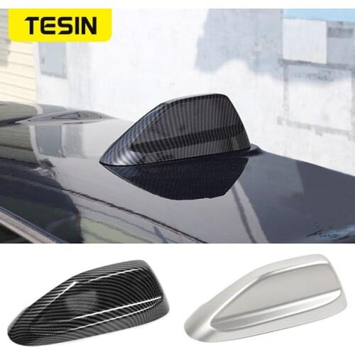 TESIN Aerial For Dodge Car Antenna Base Decor Cover Radio Signal Aerials Cover Stickers Accessories for Dodge Ram 1500 2018