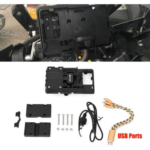 Mobile Phone Holder GPS Navigation Stand Bracket USB Charger Adapter Mount For BMW R 1200 GS High Verson R1200GS LC/ADV 13-18