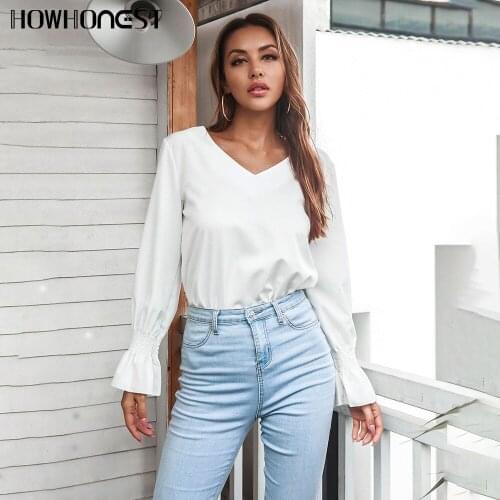 HOWHONEST Womens Office Shirts