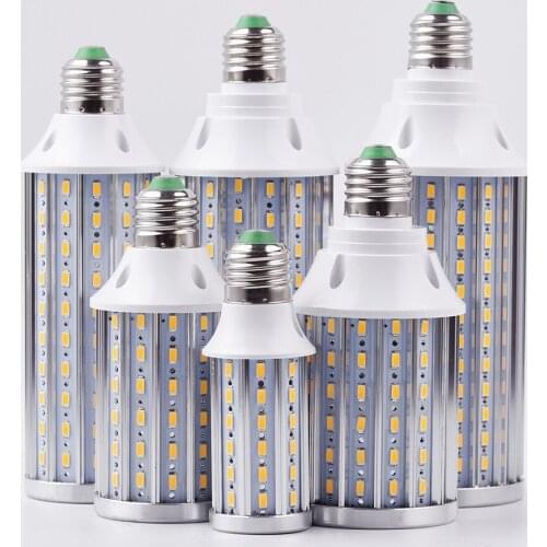 Anjoet E27 Super Bright corn led bulb No flicker/strobe High Power 12W 20W 25W 35W 40W 50W AC85-265V for Home decorating