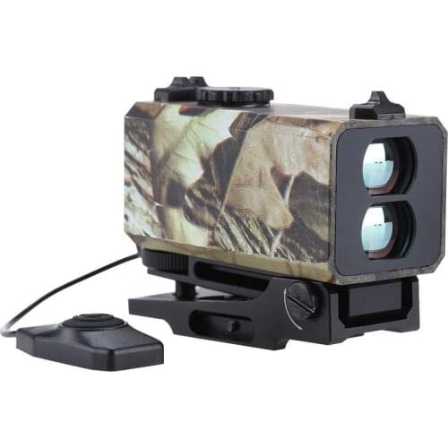 New Outdoor Hunting Laser Range Finder Metal Alloy Rifle Scope Adjust Mount with Mechanical Aiming Point & Color OLED Display