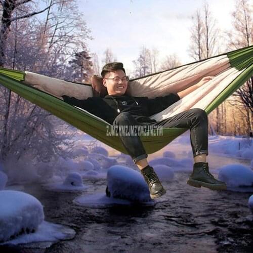 Multifunction Hammock Sleeping Bag Down Cotton Filling Winter Warm Hammock Underquilt Outdoor Camping Hammock With Zipper Design