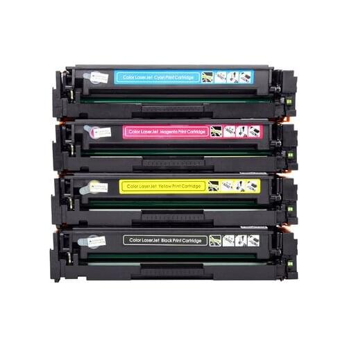 4Pack CF540A Refillable Toner Cartridge Compatible for HP 203A LaserJet M254nw M254dw MFP M281fdw M281fdn M280nw M254 M280 M281