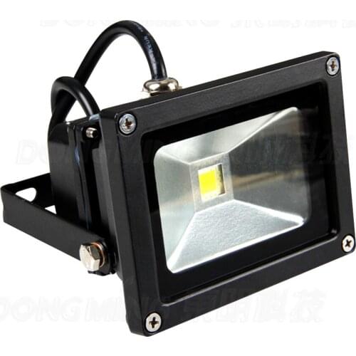 Outdoor Floodlight 10W black shape LED Flood light high lumen RGB led Spotlight waterproof AC85-265V 10pcs