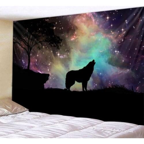 Starry sky abstract landscape tapestry psychedelic mandala witchcraft wall hanging hippie bohemian home decor yoga mat mattress