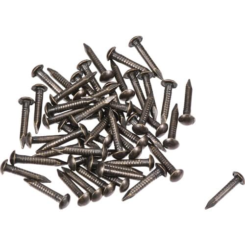 Uxcell Small Tiny Brass Nails 1.5x10mm for DIY Wooden Hardware Accessories 50pcs