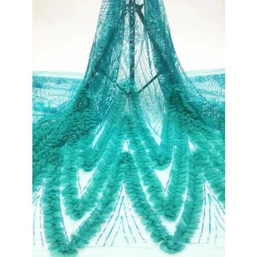 New listing beautiful applique sequined tulle embroidered lace, suitable for fashionable ladies' skirts