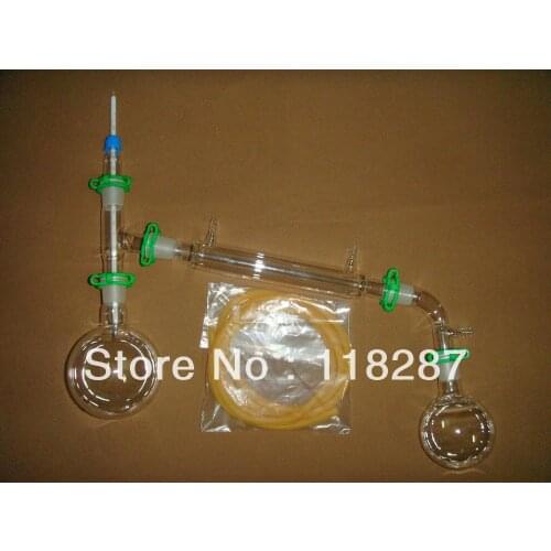 NEW 500ml distillation apparatus,vacuum distillation kit,lab glass