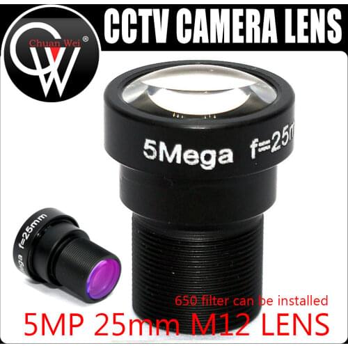 5 Megpixel 25mm M12 MTV F1.8 HD CCTV Camera Lens IR 5mp 25mm HD Security Camera Lens Fixed Iris for HD IP Camera