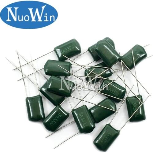 20pcs Polyester film capacitor 250V 400V 1000V 2.2nF 4.7nF 10nF 22nF 68nF 100nF 2E222J 2E472J 2E223J 2E683J 2E104J 2G103J 3A332J