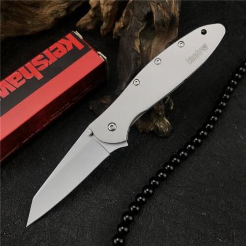 OEM Kershaw Head Ken Onion Leek Flipper Assisted Opening Pocket Folding Knife Outdoor Camping Self-defense Tactical Knife Gift