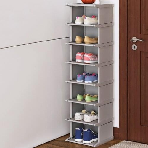 Simple Dustproof Shoe Rack Corner Vertical Space-saving Hallway Entryway Shoe Organizer Closet Furniture Modular Shoe Cabinet