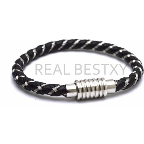 REAL BESTXY Leather Bracelets