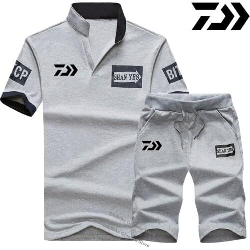 Daiwa Fishing Suit Men Spring Summer Thin Fishing Clothing Shorts Sports Hiking Fishing Jacket Outdoor Clothes Fishing Wear