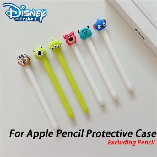 Disney Stitch Cartoon Silicone Case For Apple Pencil 1 2 Case Bag Cute For iPad Tablet Touch Pen Stylus Protective Sleeve Cover
