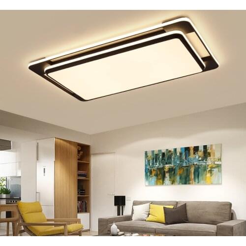 Modern Led Ceiling Lights For Dining Room Bedroom Foyer Study Round Square Rectangle Lamps Indoor Lighting Fixtures AC 90-260V