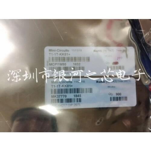 T1-1T-KK81+ 1:1 CORE & WIRE Transformer, 0.08 - 200 MHz, 50Ω