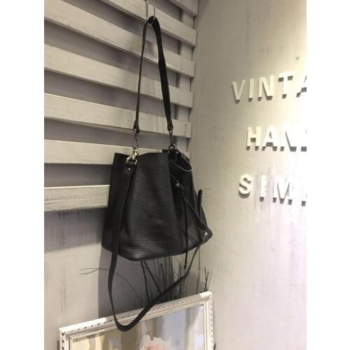 Vendange fashion simple womens bag handmade leather shoulder bag messenger bag 2566