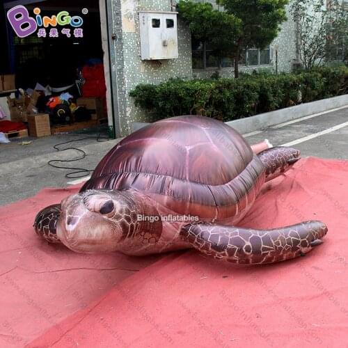 Vivid 3x2.7x0.6 meters inflatable sea turtle for decoration / Ocean theme sea turtle balloon toys for sale
