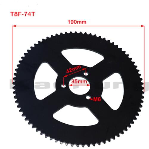 T8F 6T 6 Tooth Clutch Drum Gear Box Chain For 2 Stroke 47cc 49cc Mini Pocket Bike Minimoto ATV Quad Go Kart Cart Motorcycle