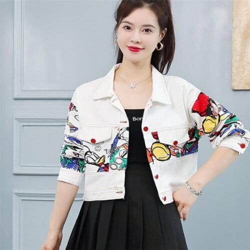Woman Coat prevalent Denim Jacket Short Coat Wonderful Woman casual jacket Tops Woman Coat all-match Jacket Coat