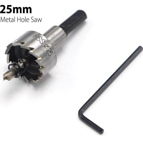 1Pc 25mm 0.98" Core Drill Bit Metal Hole Saw High Speed Steel Core Special for HSS Stainless Steel