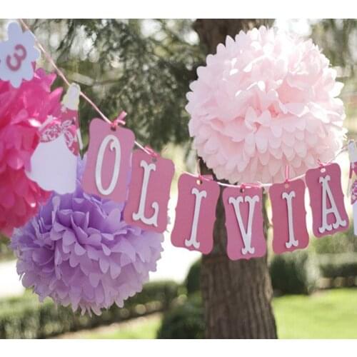 10PCS 25cm Pompon Tissue Paper Pom Poms Flower Balls for Wedding Room Decoration Baby Shower Bithday Party Supplies DIY Crafts