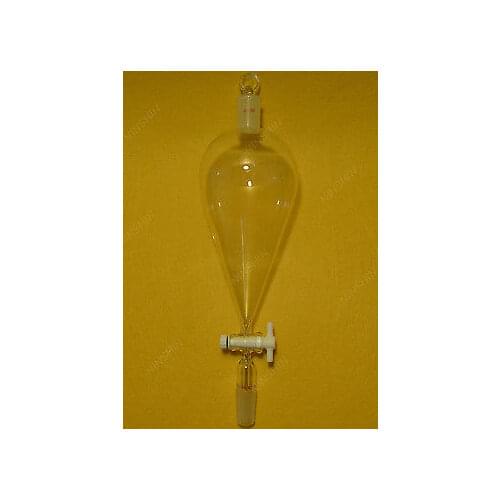 1000ml,Pyriform Separatory Funnel with 24/40 ground joint,Pear Shape,PTFE Stopcock