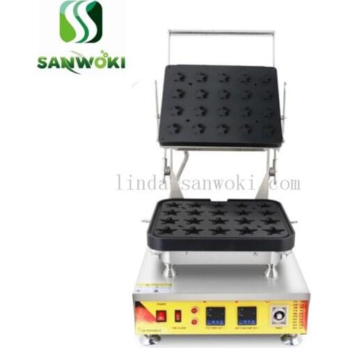 110V 220V Electric five-pointed star tartlet shell machine Egg Tart Forming Machine Flow heart waffle Baker machine
