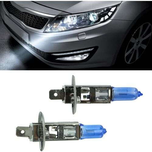 2 x H1 6000K Xenon Gas Halogen Headlight White Light Lamp Bulbs 55W 12V