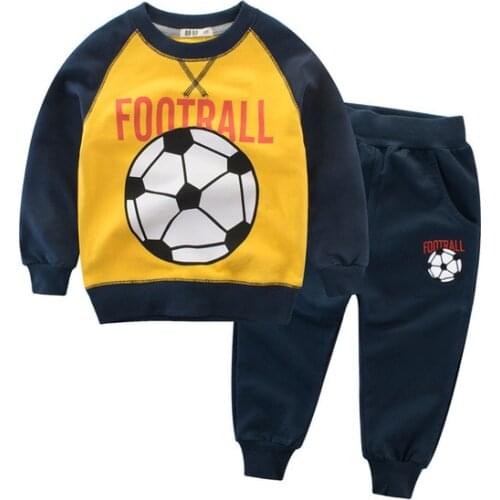 Toddler Boy Clothes Boutique Kids Clothing Basketball Football Girls Clothes Long Sleeve 2Pcs Kids Tracksuit Sport Kids Wear