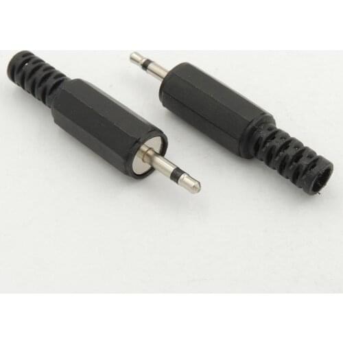 20pcs 2.5mm Mono TS Audio Male Plug Jack CONNECTOR Soldering ADAPTER