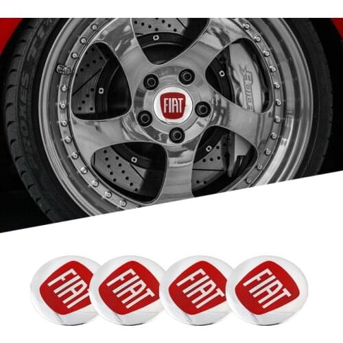 4Pcs 56mm Car Center Hub Cap Wheel Sticker Accessories For Fiat 500 FR Punto Abarth Stilo Ducato Palio Bravo Pondo Tipo Viaggio