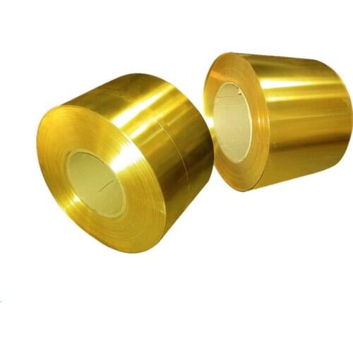 5 Meter Thin Brass Strip Thickness 0.1/0.2/0.3/0.5mm Brass Sheet gold film Brass Foil Brass plate H62