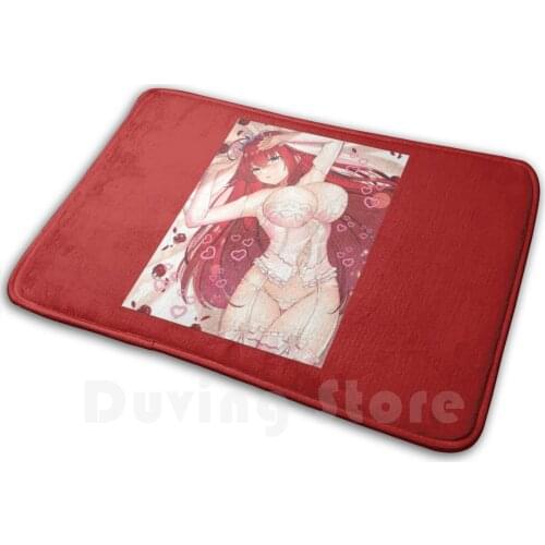 Anime Girl Carpet Mat Rug Cushion Soft Rias Gremory Rias Gremory Sexy Senpai Cute Weeb Anime Lover Oppai Cute Lewd Ecchi