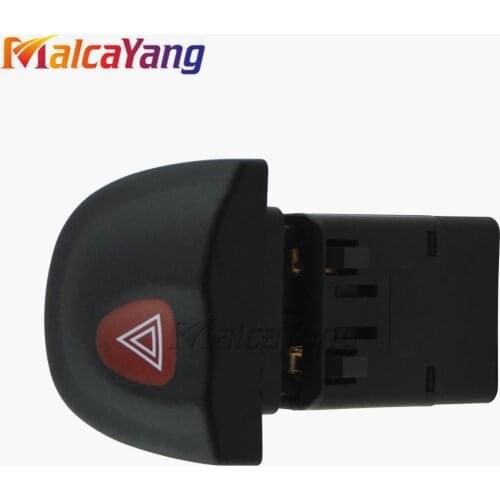 Emergency Hazard warning indicator light switch button 8 pins for renault megane I MK1 Double flash lights autoparts