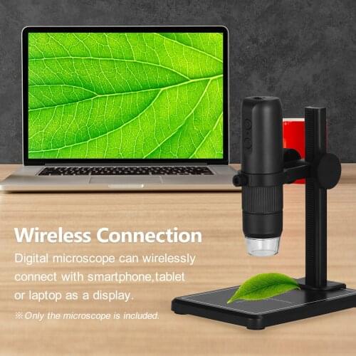 KKmoon WiFi Wireless Digital Microscope Handheld Portable Microscope Camera 50X to 1000X Magnification 8 Adjustable LED Lights