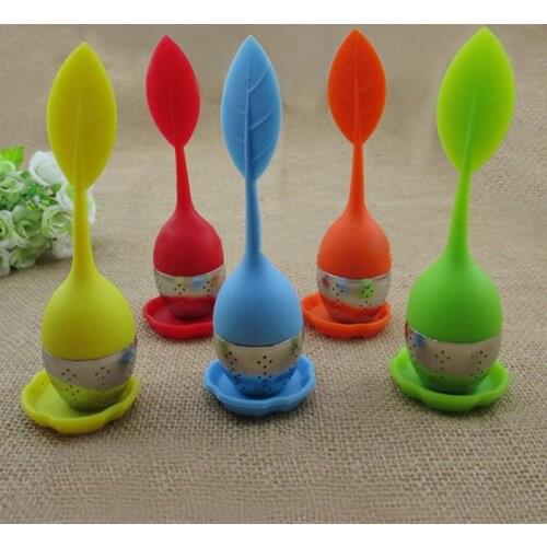 Tea Infuser Stainless Steel Cute Tea Ball Sweet Leaf Tea tools Strainer for Brewing Device coffee Filter Kitchen Tools