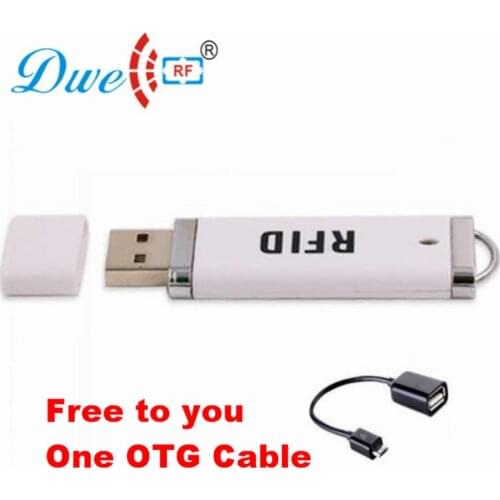 DWE CC RF 125khz rfid Reader USB Plug and Play Mini Portable Pen rfid Reader TK4100 for Android P01-ID