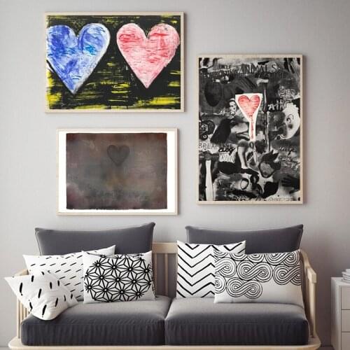 Jim Dine Abstract Art Painting on Canvas Posters and Prints Neo-Dada Pop Style Decoration Paintings Gallery Wall Pictures Decor