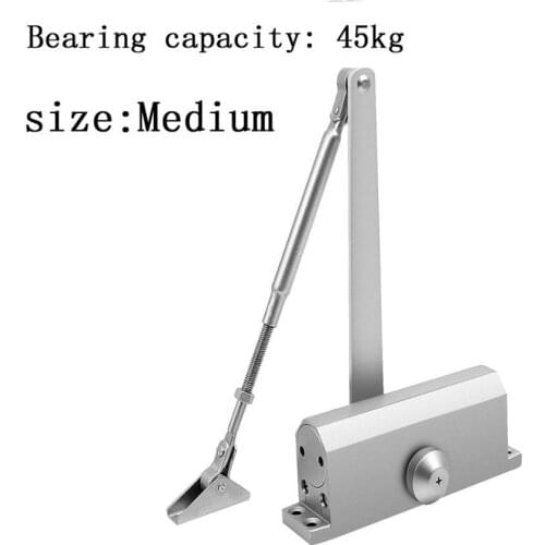 Fire door hydraulic buffer door closer load bearing 45kg, strong and firm, adjustable strength, protective frame, door hard