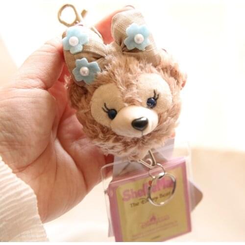 Disney Duffy and Friends Lovely Duffy Bear Stella Lou Stuffed Plush Key Chain Kawaii Key Ring Gifts for Children Girls